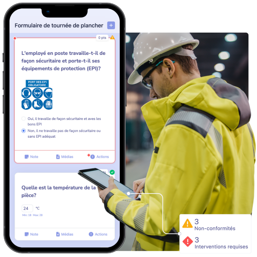 Application mobile pour vos tournées terrain et gemba walk 