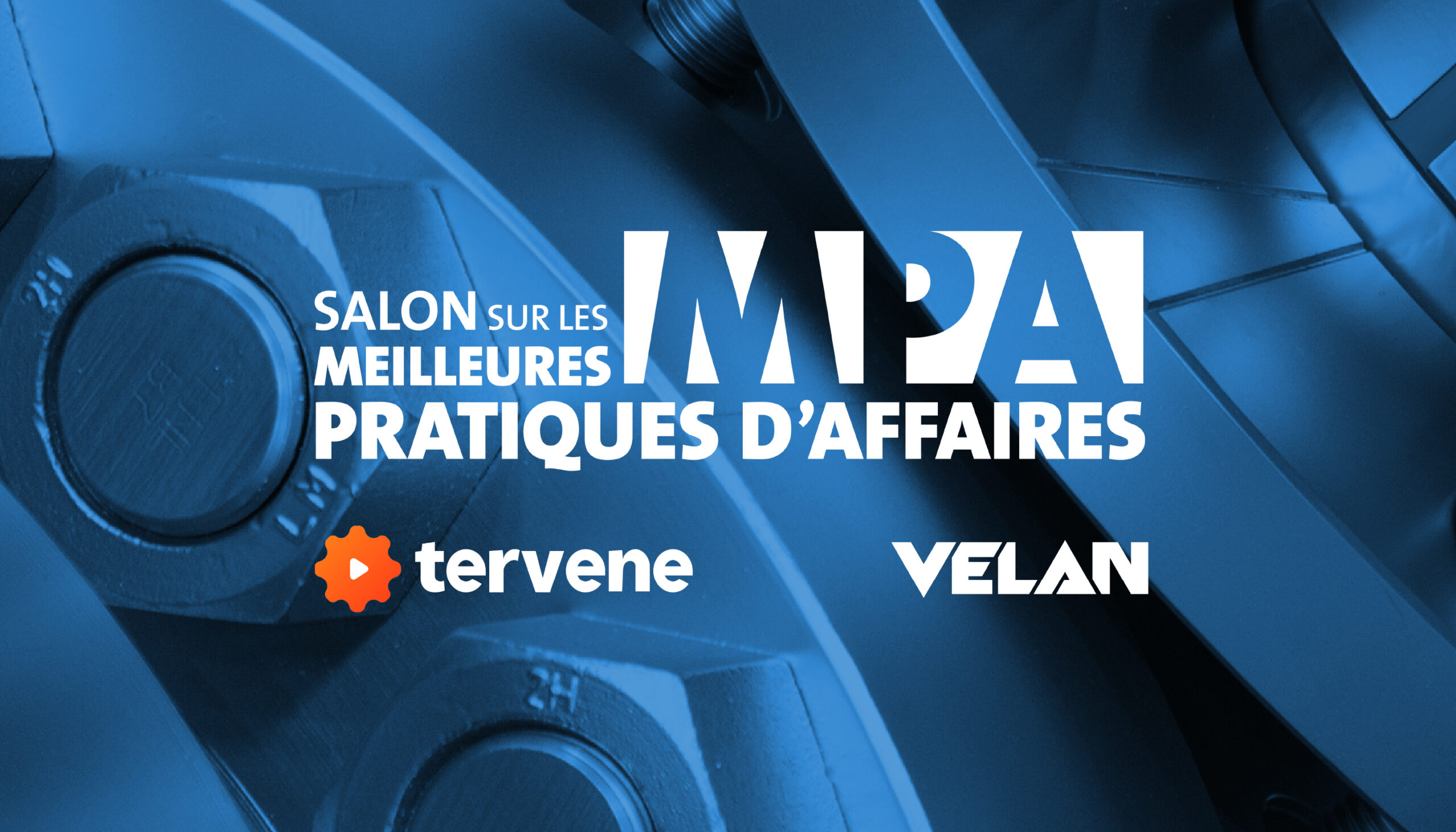 Bannière Salon MPA 2025 avec Tervene, mettant en avant le management visuel pour l'excellence manufacturière.